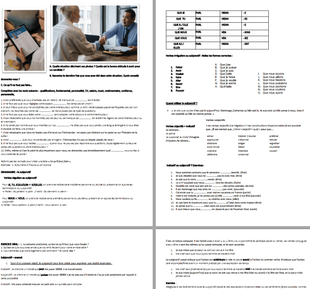 B1 / B2 : Préparer un entretien d’embauche, comprendre et donner des ...